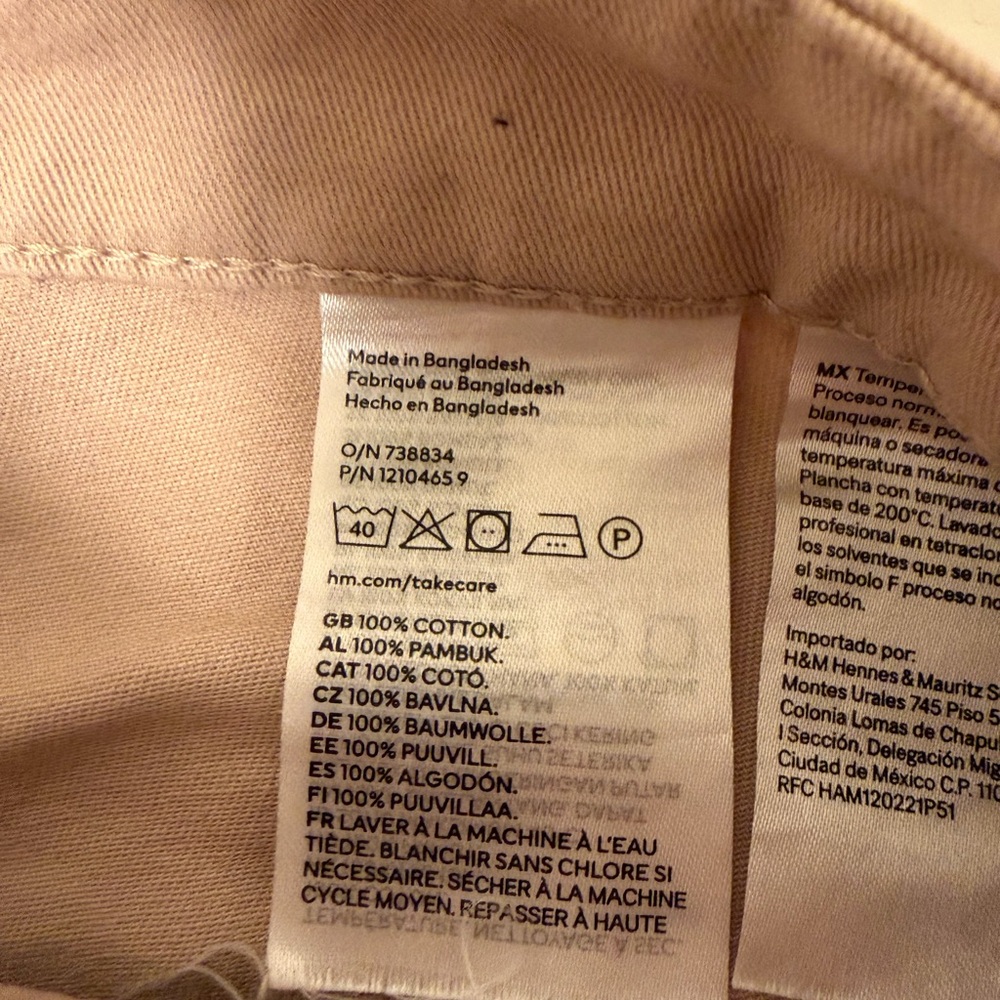H&M Light Brown Tan Cargo Pants - Picture 6 of 7